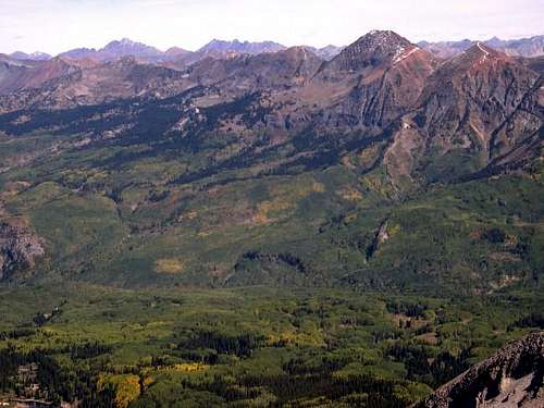A view north from the summit...