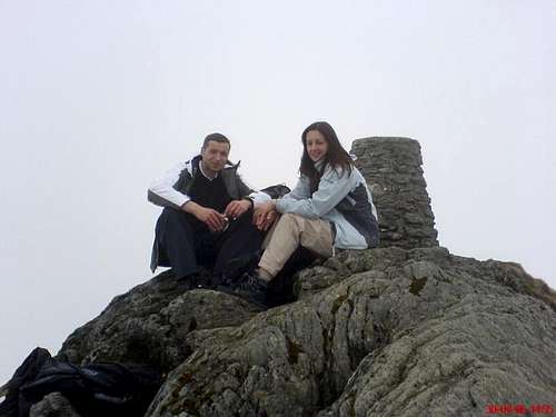 On the summit of Ben Lawers