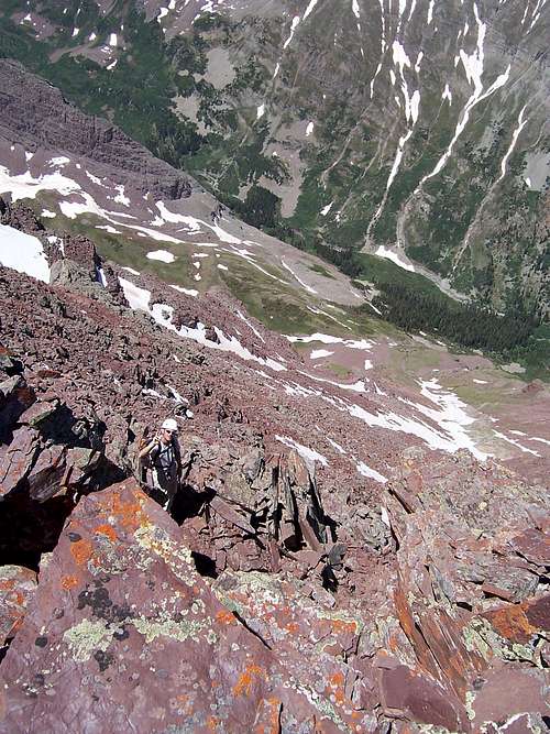 Skasgaard just below the summit