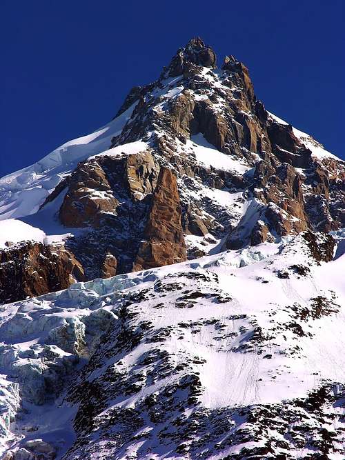 Mont Maudit N side (4465m) and Pointe Durier (3997m)