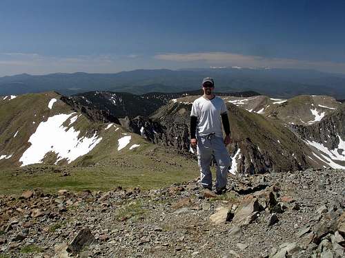 On the summit of Wheeler Peak, NM