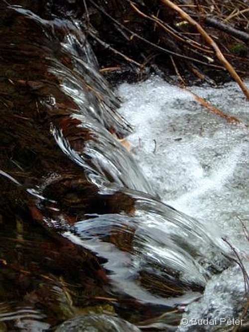 Flow of water in the Sokol stream