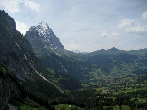 Eiger profile, from the front of the Wetterhorn
