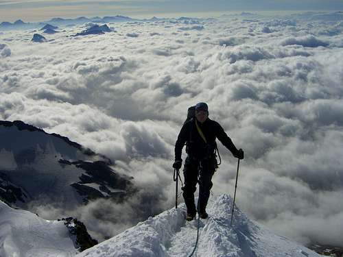 ridge over the clouds