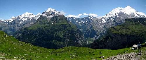 Western Bernese Alps Panorama
