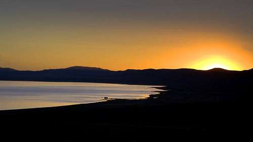 Mono Lake Sunrise at 5:50 am