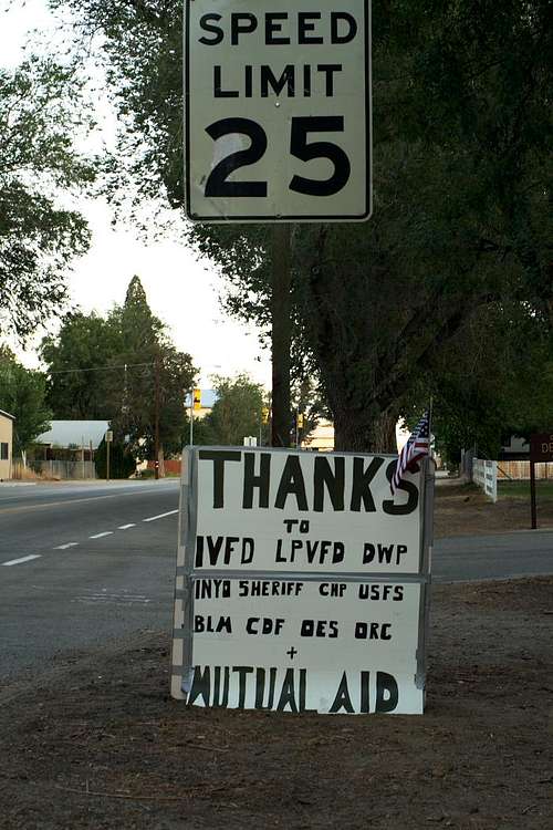 Thank you sign