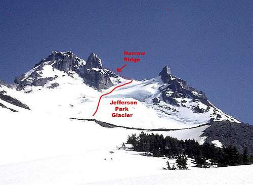 Mount Jefferson, Jefferson Park Glacier Route