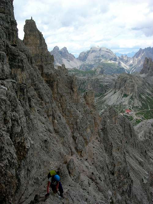Climbing Monte Paterno