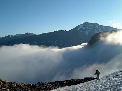 Early Morning on Athabasca's North Glacier Route
