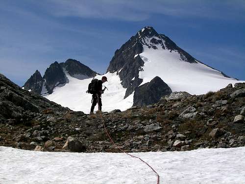Testing a new ACL on Snowfield Peak 07-07-2007