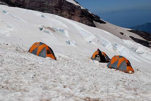 Alpine Ascents Campsite - Mountain Hardwear tents