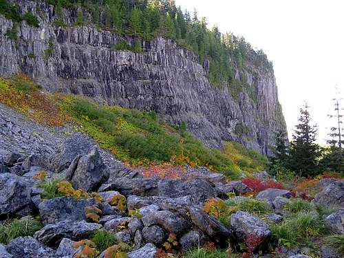 Fall color and cliffs you...