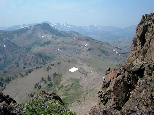 View back to Red Lake Peak and the ridge