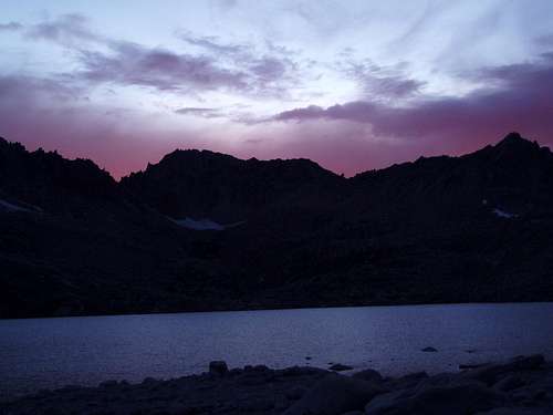 Sunset in the Royce Lakes