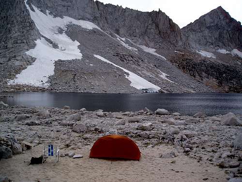 camp at Royce Lakes