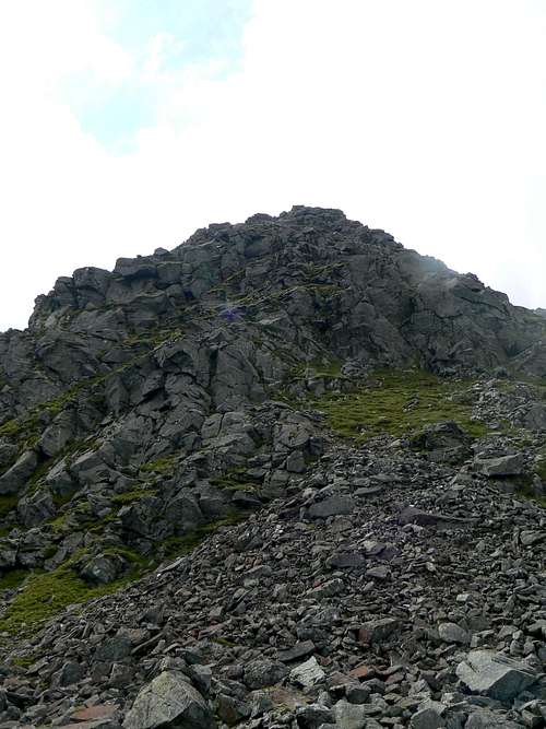 The steep north east face.