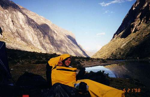 Bivouac in Peruvian Andes
