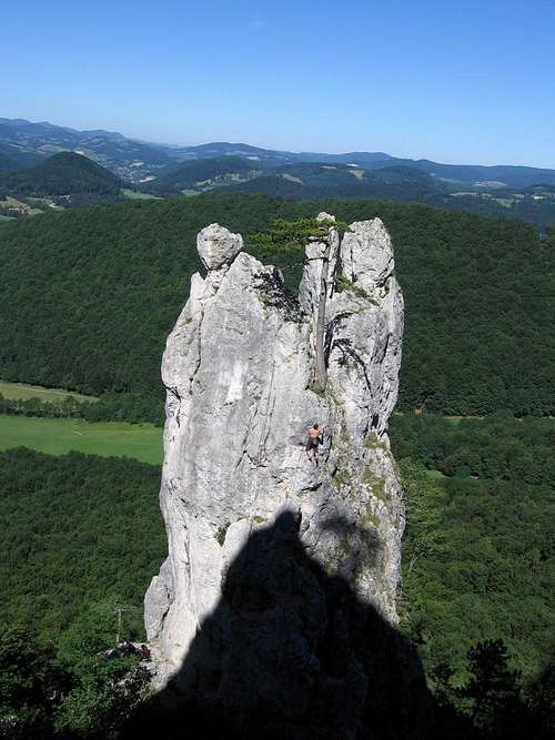 Climbing on Peilstein