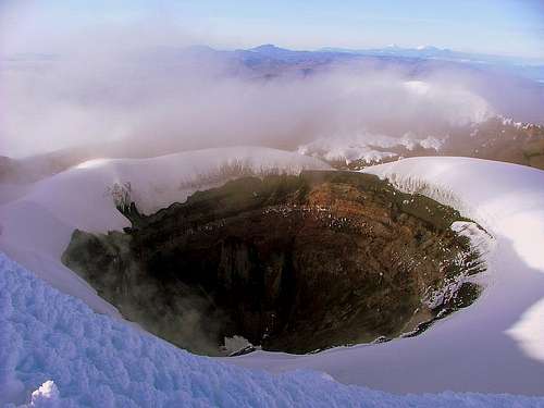 Cotopaxi's crater.