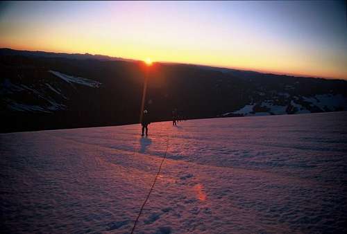 Sunrise across Fryingpan...