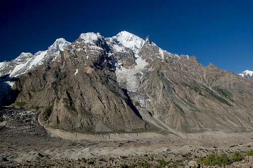 North Face of Men Chhish (5814m) above the Hispar Glacier
