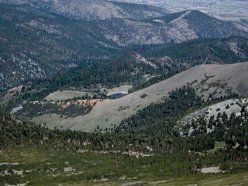 Point 8364 and Church's Pond from Mount Rose