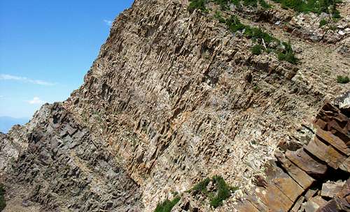 Cliffs Below Twin Peaks East Summit