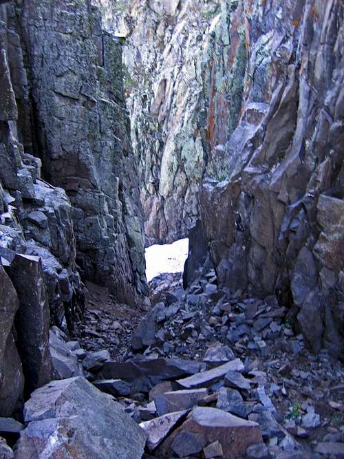 Loose access gully to Babcock s. ridge