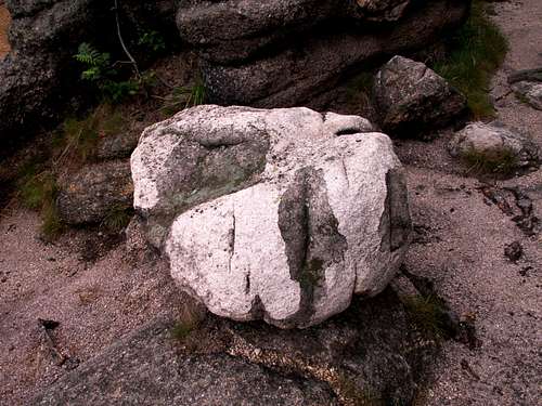 A stone...