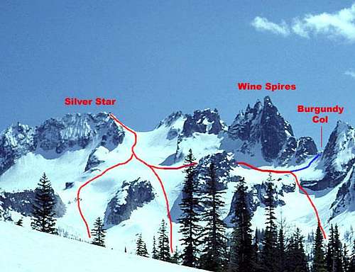 Silver Star Mountain, north side alternatives