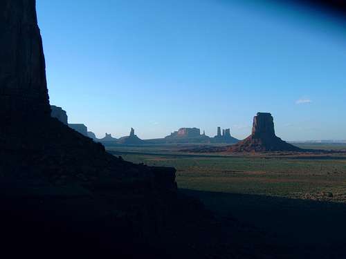 Dusk at Monument Valley