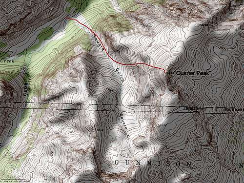 Quarter Peak's West Face Route