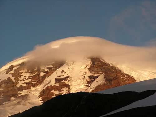 Lenticular cloud from camp