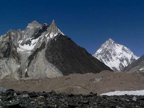 K-2 (8611-M) & Marble Peak, Karakoram, Baltistan