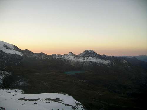 sunrise over Pennine Alps