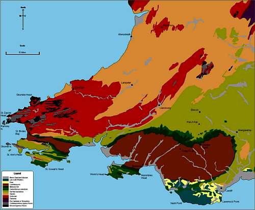 Bedrock Geology of South Wales