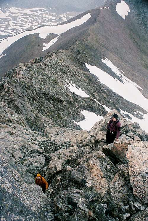 Mt. Lindsey NW Ridge - Skirting Around the Crux