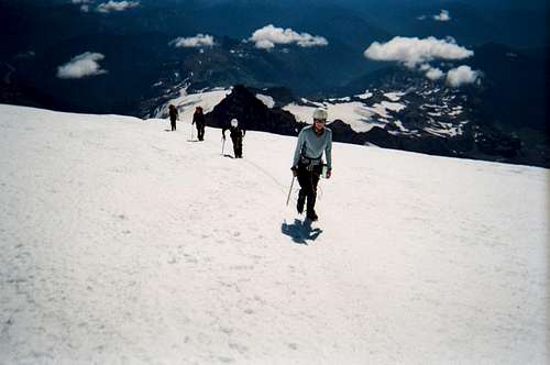 Other climbers on the Emmons Death March