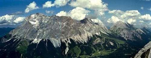Zugspitze and southern part...
