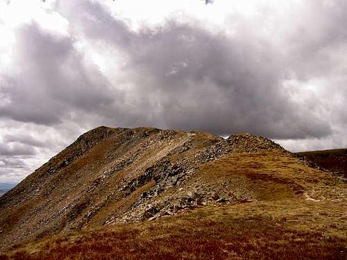 Whale Peak's summit as seen...