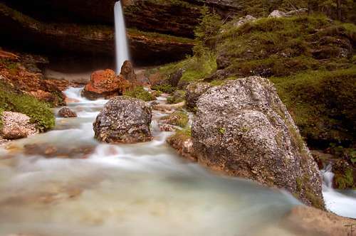 Upper Pericnik waterfall