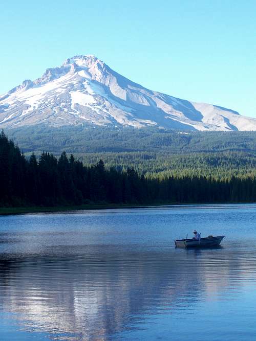 Trillium Lake Fisherman