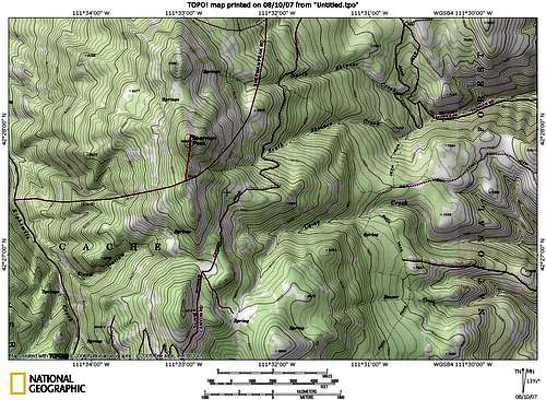 Sherman Peak Map