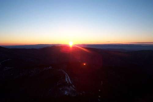 Sunset from Mount Mitchell summit