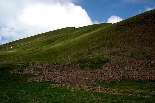 Grassy South Slopes of Summit Peak