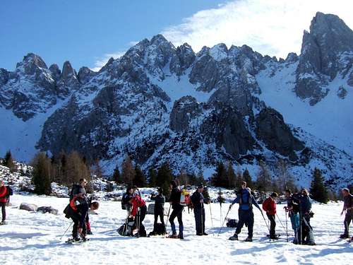 snowshoeing  to Monte Campioncino