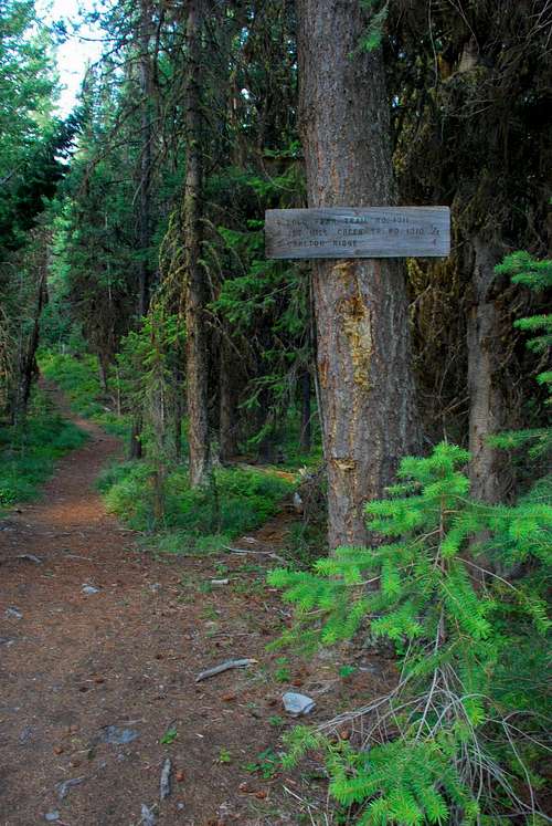 Lolo Peak Trail Sign