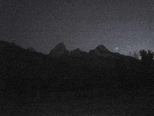 Night View of the Tetons