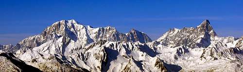 Il massiccio del Monte Bianco (4810m)